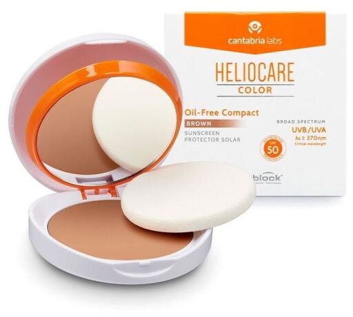 Cantabria Labs Fond de teint compact sans huile Heliocare 360 SPF50 #Bronze 10 gr