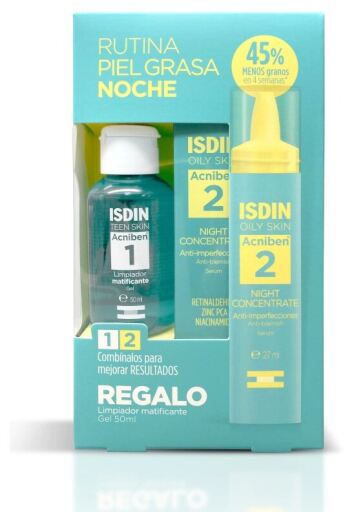 Isdin Acniben S&eacute;rum de Nuit Concentr&eacute; Lot de 2 Pi&egrave;ces