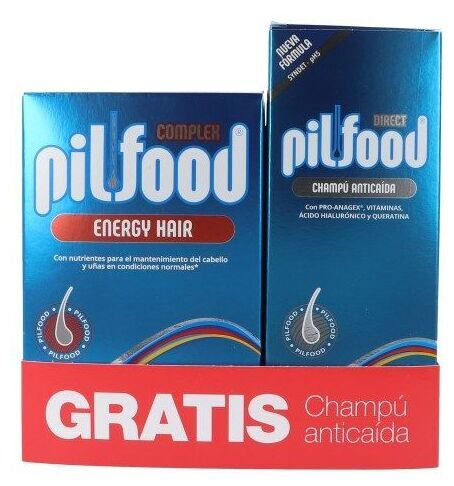 Pilfood Pack &Eacute;nergie 60 Comprim&eacute;s + Shampoing Anti-Chute 200 ml
