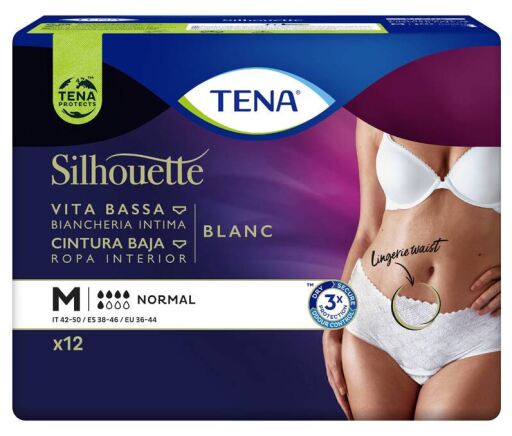 Silhouette Blanc Taille Moyenne Basse 12 Unités