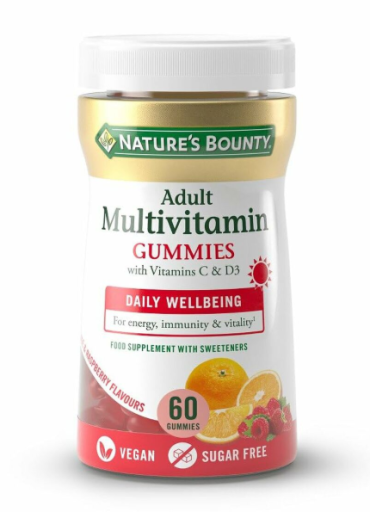 Nature's Bounty Multivitamines Adultes avec Vitamine C et D3 60 Gummies