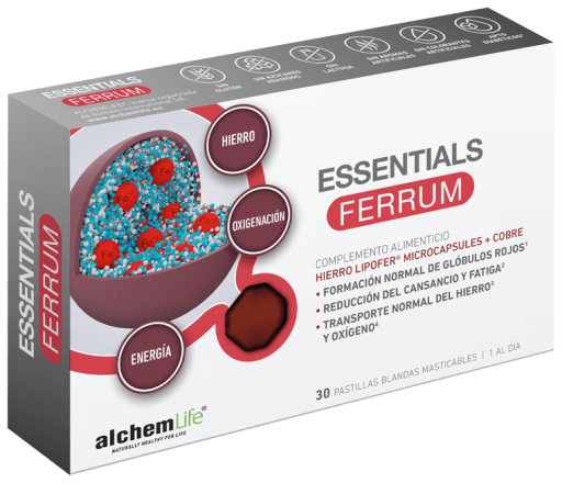 Alchemlife Essentials Ferrum 30 comprim&eacute;s mous &agrave; croquer