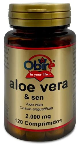 Obire Aloe Vera 2000 mg avec s&eacute;n&eacute; 120 comprim&eacute;s
