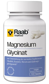Raab Vitalfood Glycinat de Magn&eacute;sium 600Mg 100 G&eacute;lules