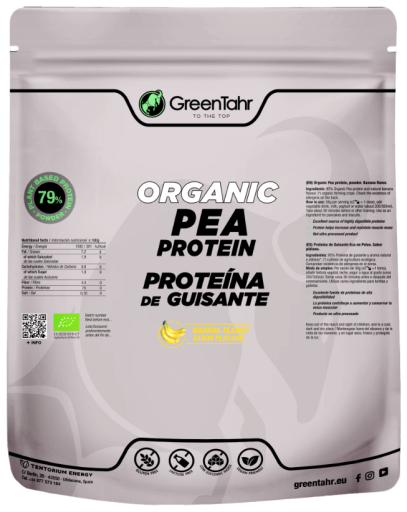 Greentahr Prot&eacute;ine de pois saveur banane 750 gr Eco