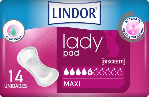MoliCare Lindor Lady Pad Maxi 5 Gouttes 14 Unit&eacute;s