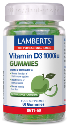 Vitamine D3 1000 Ui 60 Gummies