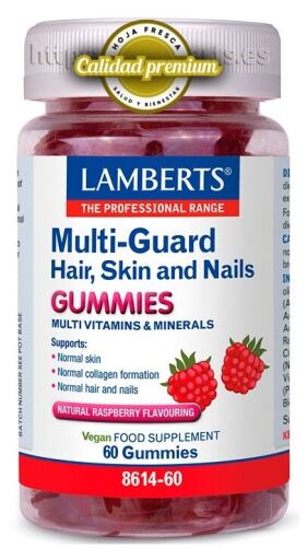 Multi Guard Cheveux Peau Ongles 60 Gummies Fraise