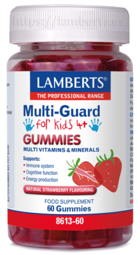 Multi Guard pour enfants 60 bonbons gélifiés à la fraise