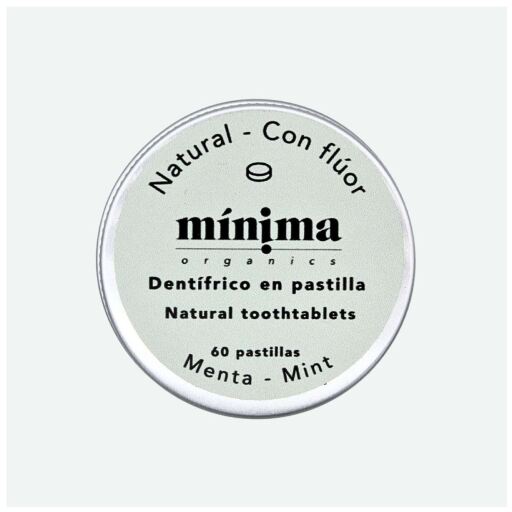 Comprim&eacute;s de dentifrice au fluorure de menthe, 60 comprim&eacute;s