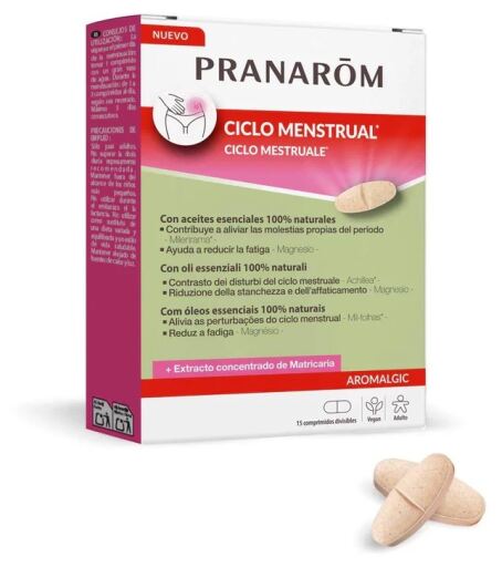 Pranarom Aromalgic Cycle Menstruel 15 Comprim&eacute;s