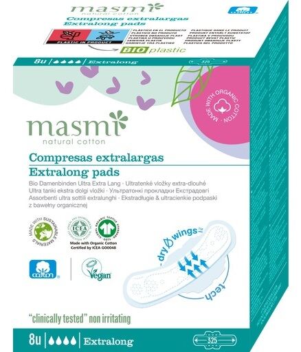 Masmi Compresse Extra Longue 8 Unit&eacute;s