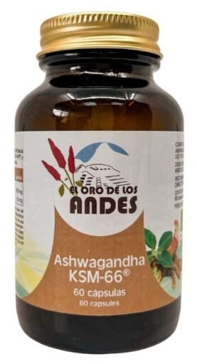 El Oro De Los Andes Ashwagandha 500 mg 60 g&eacute;lules