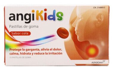 Alfasigma Angikids 15 pastilles de gomme