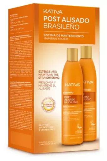 Kativa Pack professionnel post-lissage br&eacute;silien 2 pi&egrave;ces