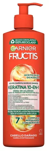 Garnier Fructis Goodbye Damage Keratin Cr&egrave;me sans rin&ccedil;age 10 en 1 400 ml