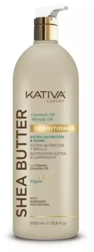 Kativa Apr&egrave;s-shampoing au beurre de karit&eacute;, &agrave; la noix de coco et &agrave; l'huile de marula 1000 ml