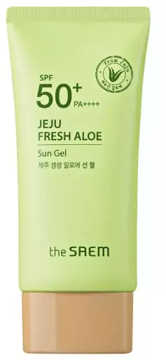 The Saem Gel solaire &agrave; l'aloe vera frais de Jeju, SPF 50+, 50 g