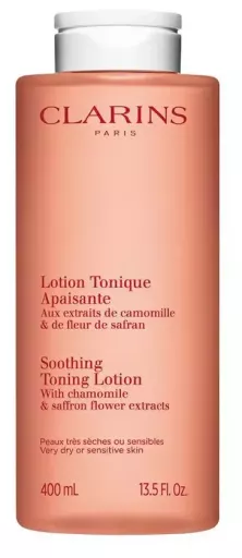 Clarins Lotion Tonique R&eacute;confortante pour Peaux Sensibles et Tr&egrave;s S&egrave;ches 400 ml