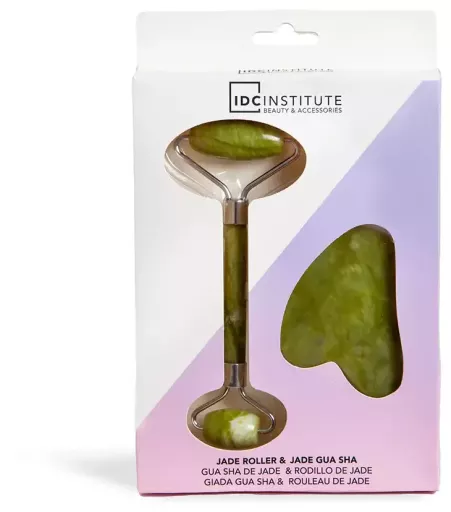Jade Gua Sha et Jade Roller 2 pi&egrave;ces