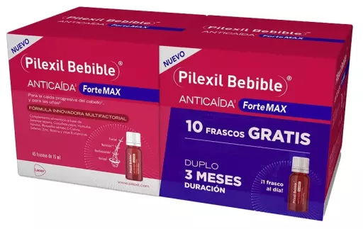 Pilexil Pack buvable anti-chute Forte Max 2 x 45 capsules
