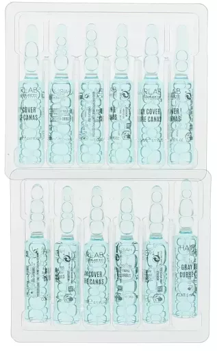 Salerm Flacons &agrave; couvercle gris 12 x 5 ml