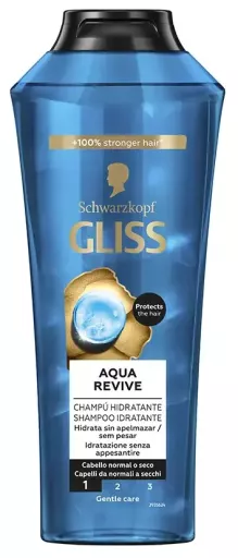 Schwarzkopf Gliss Aqua Revive Shampooing Hydratant 400 ml