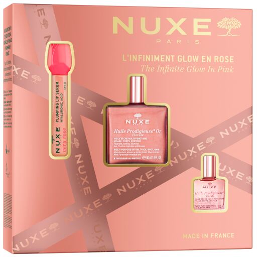 Nuxe L'Infiniment Glow Box en rose 3 pi&egrave;ces