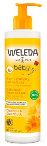 Weleda Shampoing pour b&eacute;b&eacute; et gel douche au calendula 400 ml
