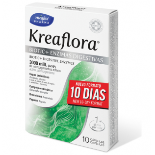 Mayla Pharma Kreaflora Biotic+ Enzymes digestives 10 capsules