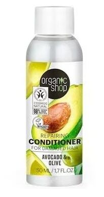 Organic Shop Apr&egrave;s-shampoing r&eacute;parateur &agrave; l'avocat 50 ml