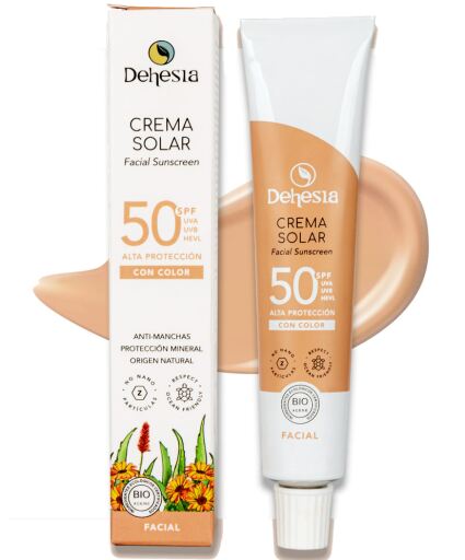 Dehesia Cr&egrave;me solaire visage SPF 50 avec couleur 30 ml