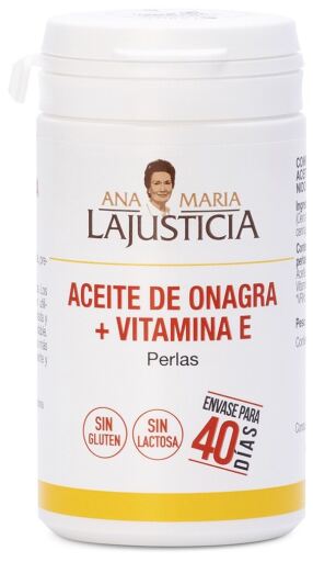 Ana Mar&iacute;a Lajusticia Huile d'onagre + Vitamine E 80 Perles