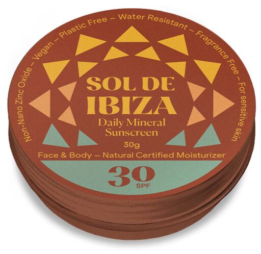 Sol de Ibiza Cr&egrave;me solaire en pot SPF 30 30 ml