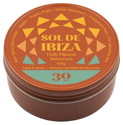 Sol de Ibiza Cr&egrave;me solaire pour b&eacute;b&eacute; (0 mois) SPF 30, pot de 30 ml