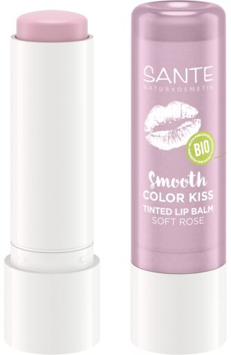 Naturcosmetika Baume &agrave; l&egrave;vres Color Kiss 04 Rose Douce 4,8 g