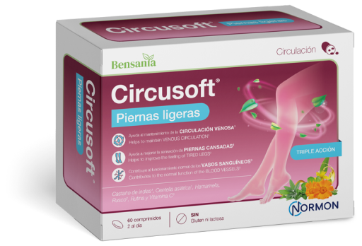 Normon Pieds l&eacute;gers Circusoft 60 comprim&eacute;s