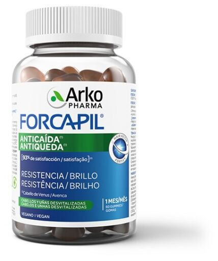 Arkopharma Forcapil Anti-Chute de Cheveux 60 Gommes