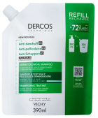 Dercos Ecorefill Solution antipelliculaire pour peaux grasses 390 ml