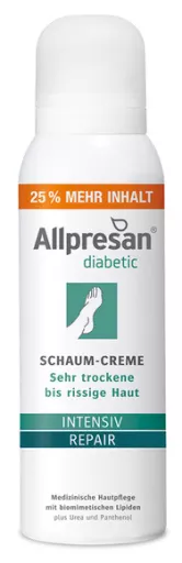 Allpresan Cr&egrave;me-mousse r&eacute;paratrice intensive pour diab&eacute;tiques 125 ml