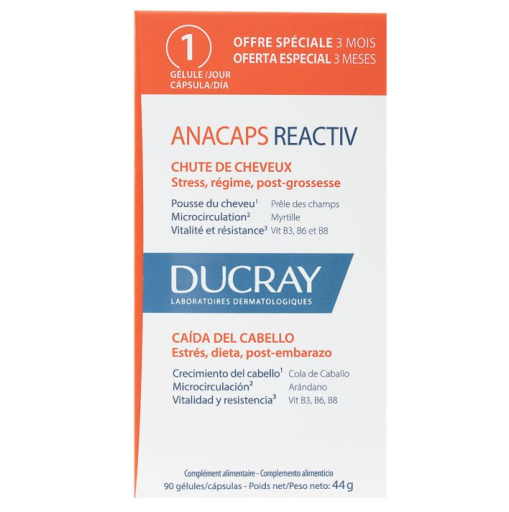 Trio Anacaps Reactiv Cheveux et Ongles 90 Capsules