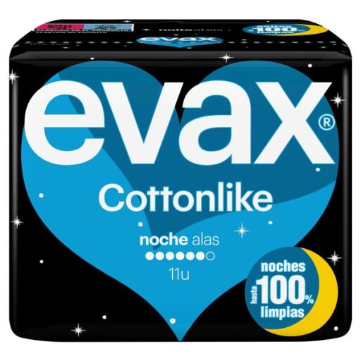 Evax Super Night Wings Haute Compression Coton 11 Unit&eacute;s