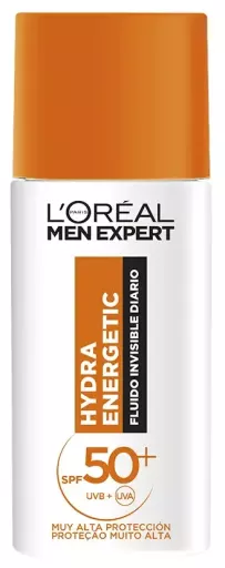 L'Or&eacute;al Paris Fluide invisible quotidien Hydra Energetic SPF50+ pour homme 50 ml