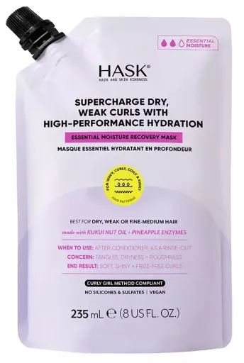 Hask Masque capillaire hydratant l&eacute;ger Texture 235 ml