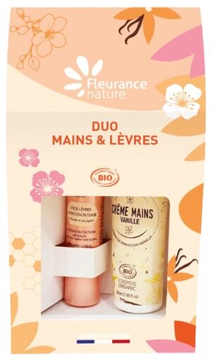 Fleurance Nature Duo Mains & L&egrave;vres Vanile 2 Pi&egrave;ces