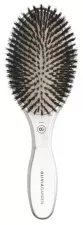 Brosse ovale Expert Care en poils de sanglier et nylon argent&eacute;s