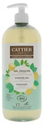 Cattier Gel douche citron-menthe sans sulfate 1 L