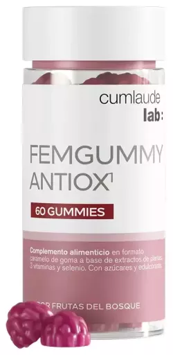 Cumlaude Lab Femgummy Antiox 60 Gummies Fruits des Bois