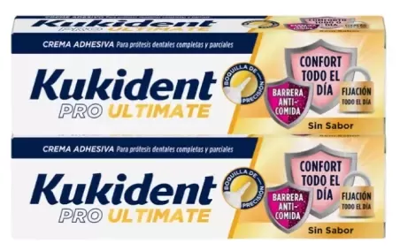 Kukident Pro Ultimate 2 tubes de 40 g sans ar&ocirc;me