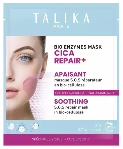 Talika Masque Bio Enzymes Cica Repair+ Masque R&eacute;parateur Apaisant 20 g